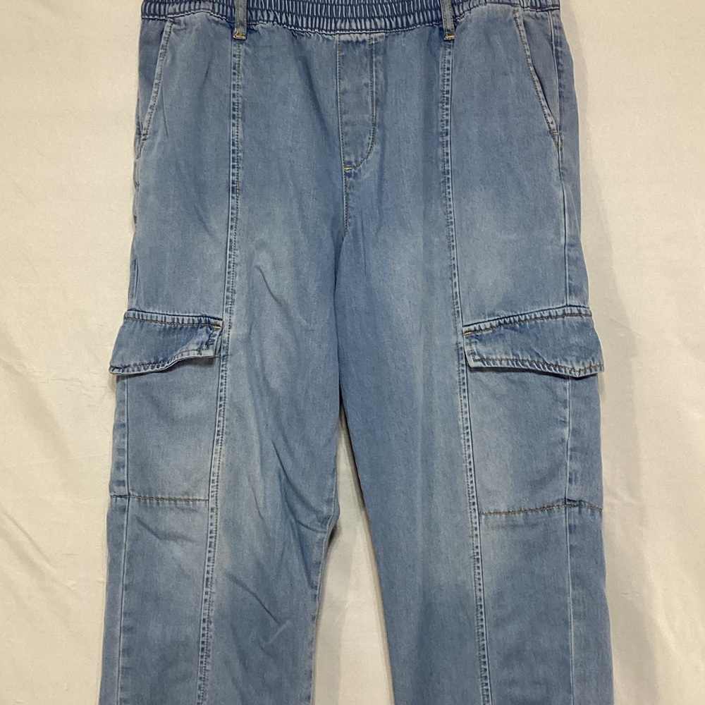 Sanctuary large Blue Cargo Jogger Jean Pants - Picture 4 of 15
